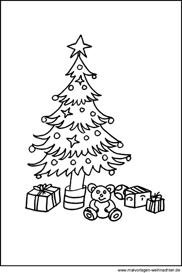 Windowcolor Bild von einem Weihnachtsbaum