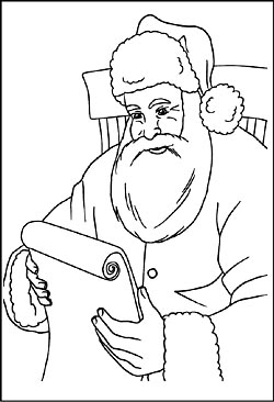 nikolaus weihnachtsmann bilder zum ausmalen - malvorlagen